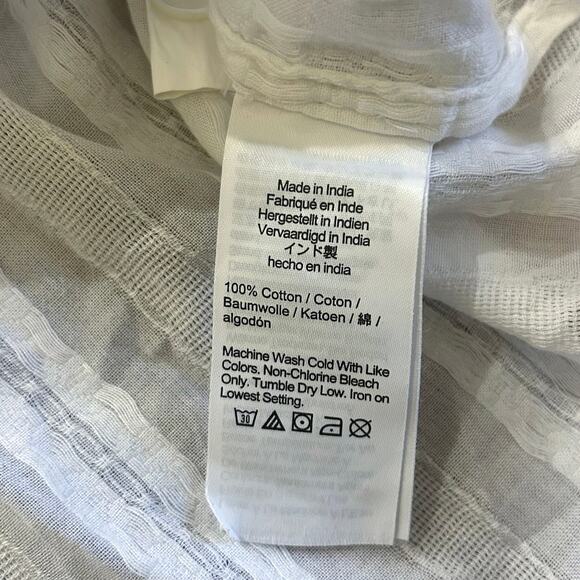 NWT Madewell Straight-Hem Shirt in Cotton Dobby White Size XXS - Picture 9 of 9